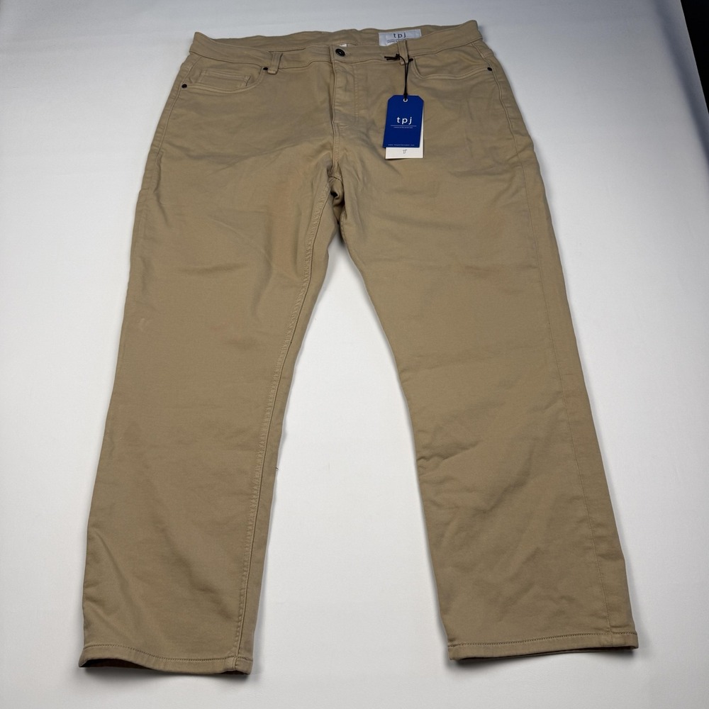 The Perfect Jean Mens 40x30 Athletic Fit Stretch Khaki Denim Casual 5 Pocket